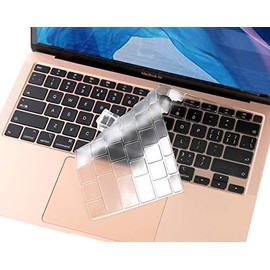 Keyboard Cover Skin for 2021 2020 MacBook Air 13 Inch Release A2337 M1 Clip and A2179, MacBook Air 13 Accessories, MacBook Air Keyboard Cover Protector Accessories, US Layout