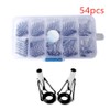 LNJLQW 54 Piece Top Guide Kit Fishing Rod Guides Eye