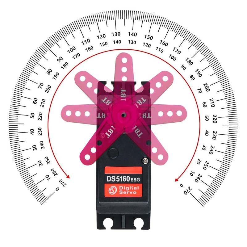 DS5160 60KG SSG HV Digital DS 270 Degree Servo, Waterproof