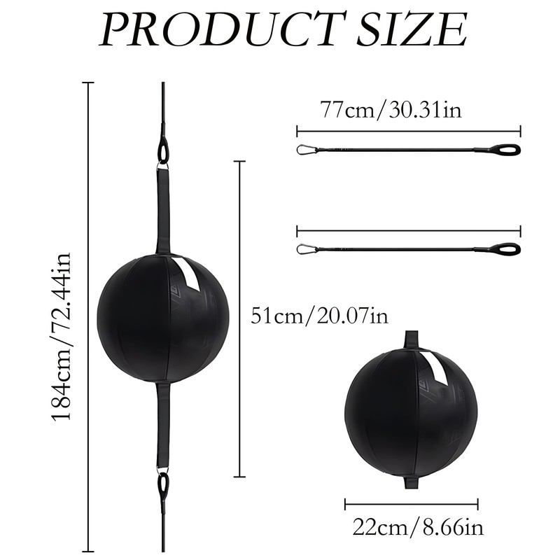 CHSG Hanging Speed Ball, 77cm Bungee Cord Double End Speed