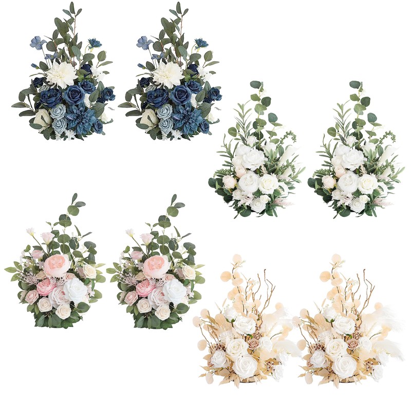 1 Pair Artificial Wedding Arch Flowers Simulation Background Decoration Flowers