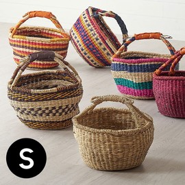 Made In Basket Hamper Handles Seagrass Storage puranta-kaba- Bali Sundries Asian Sundries Seaweed 水草 Natural Materials
