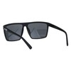 Mens Kush Classic Thin Plastic Flat Top All Black Gangster