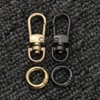 LMAPUR, Set of 2, Hook Key Chain, Metal Detachable Double