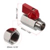 PATIKIL 3/8 NPT Brass Ball Valve, Ball Valve, Mini Ball