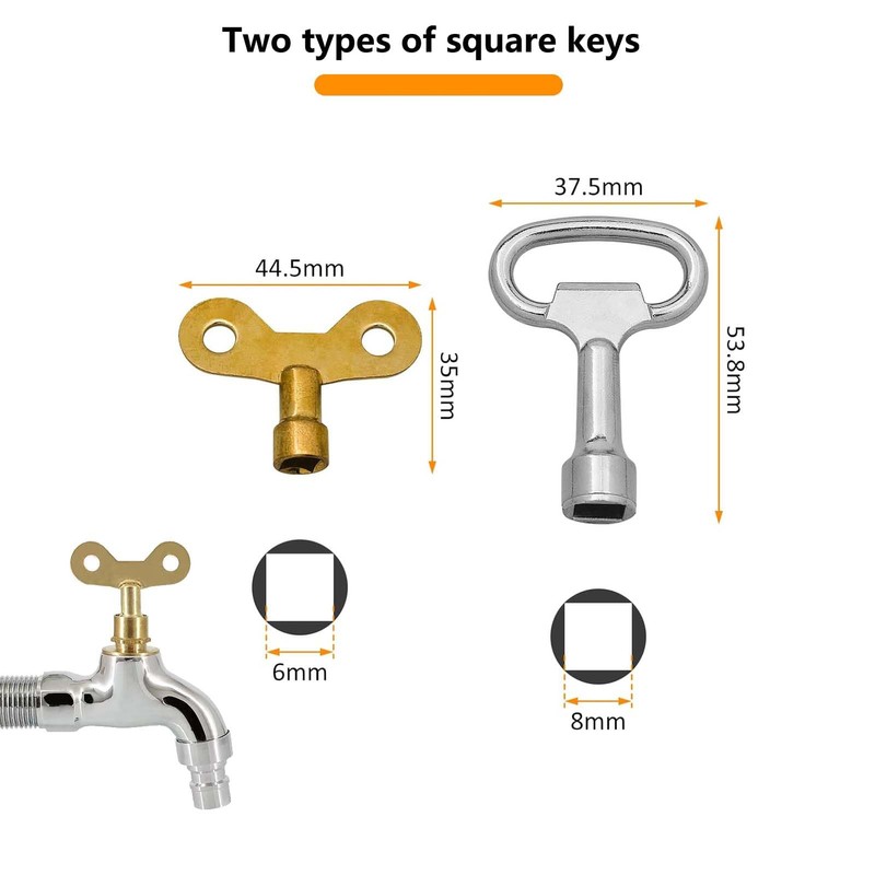 WISIRENT 9 pieces universal key tap key, universal key, tap