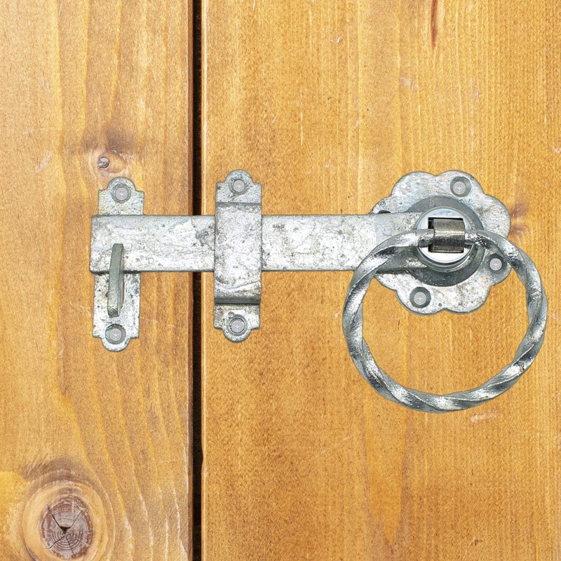 Ring Gate Latch | 6 INCH / 150mm | Twisted