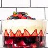 Opexscal 190oz Extra Large Glass Trifle Bowl with Lid, Modern