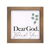 Wooden Christian Decor, 6 Inch Dear God Thank You Wood