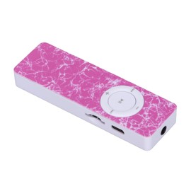 Portable MP3 Player, HiFi Lossless Sound MP3 Supports Up to 64GB Memory Card Long Time Playback (Pink)