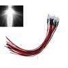 MOTOKU 10x 12V White LED Light Individual Single Bulb with
