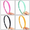 Yazon 15mm Plastic Headbands for Girls Women Colorful Headband with