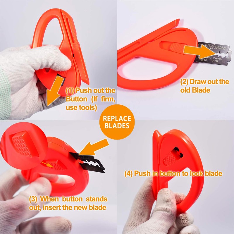 HangYa 3 Pack Sliding Gift Wrap Cutter, Paper Roll Cutter,