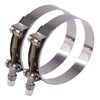 Glarks 2Pcs 86-94mm Stainless Steel T-Bolt Hose Clamps Turbo Intake