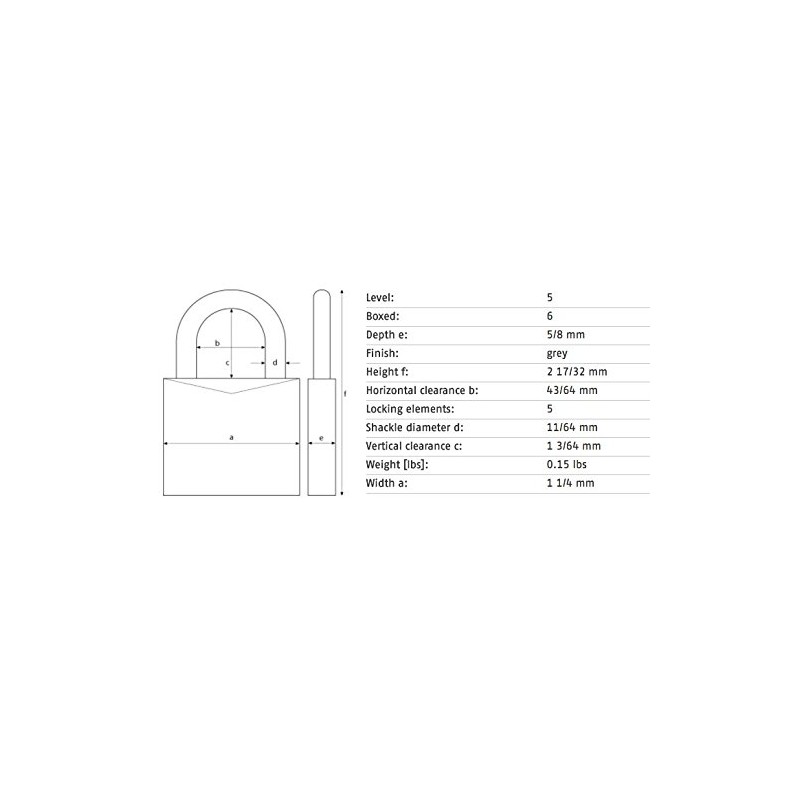 ABUS Silver 72/30 Lockout Tagout Safety Padlock w/ 1" Shackle,