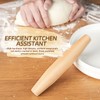 French Rolling Pin for Baking –7.9inch Natural Beech Wood Rolling