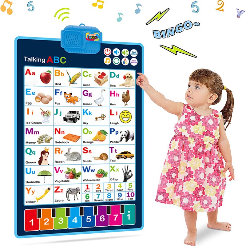 Interactive Alphabet Chart Preschool Educational Learning Toy Alphabet Wall Chart