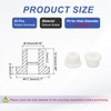 PATIKIL Silicone Rubber Grommet, 22 Pcs 9/16"(15mm) Drill Hole, 3/8"(10mm)