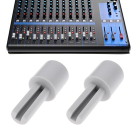 LT Easiyl 8 Pcs 10x25mm Plastic Potentiometer Extension Shaft for Mixer Potentiometer Electric Guitar Grey