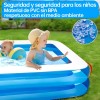 Qilay Alberca Inflable Rectangular Familia Piscinas 181x141x46cm