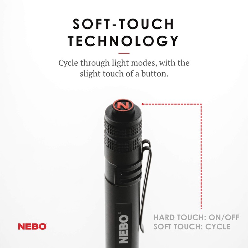 6713 NEBO INSPECTOR 180 lumen waterproof pocket stylus pen light