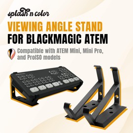 SplashNColor Viewing Angle Stand for Blackmagic ATEM Mini Pro, Mini and ProISO – Easy Setup Video Switcher Stand for ATEM Mini Pro ISO, Stability Desk Mount Stand for Blackmagic ATEM Mini Pro
