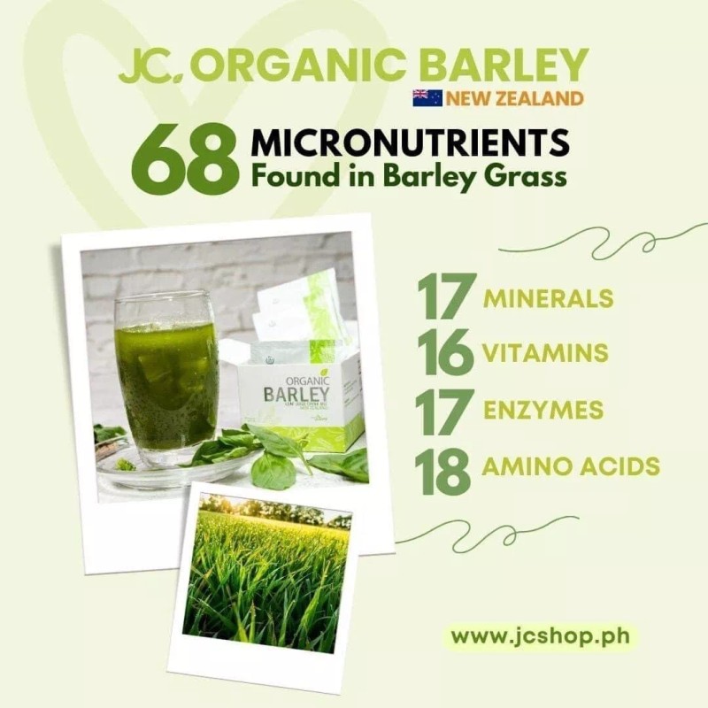 JC Organic Barley Capsules And Barley Juice
