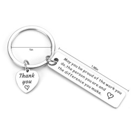 SHTALHST Keychain,Thank You Keychains,Thank You Gifts for Women Men Appreciation - Keychain Gifts for Coworker Employee Teacher, Employee Appreciation Gifts,Show Your Gratitude and Appreciation