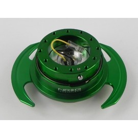 NRG Steering Wheel Quick Release Kit - Green Gen 3 - Part # SRK-650GN by NRG Innovations