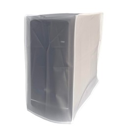 CPU Dust Cover Large Size CPU Computer Desktop Gaming PC Mid-Tower Full Body Protective Cover Case with Adjustable Solid Cord Tight Rope Black