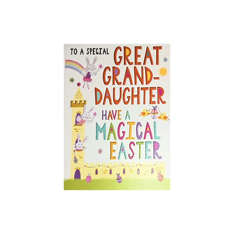 Regal Publishing Easter Card Great Granddaughter - 8 x 6