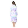 RONGTAI Womens Bathrobe Ladies Fleece Plush Warm Long Robes （X-Large,Star）