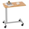 Skuehod Heavy Duty Height Adjustable Overbed Bedside Table Movable with
