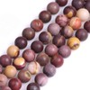 (8mm, Multi-color Mookaite) - Gem-Inside Round Frost Mookaite Beads Strand