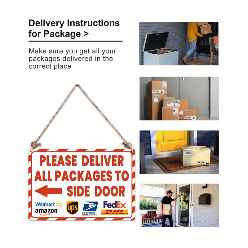 ALKB ALKB Delivery Sign for Outdoor Use 8x12 Inch Package
