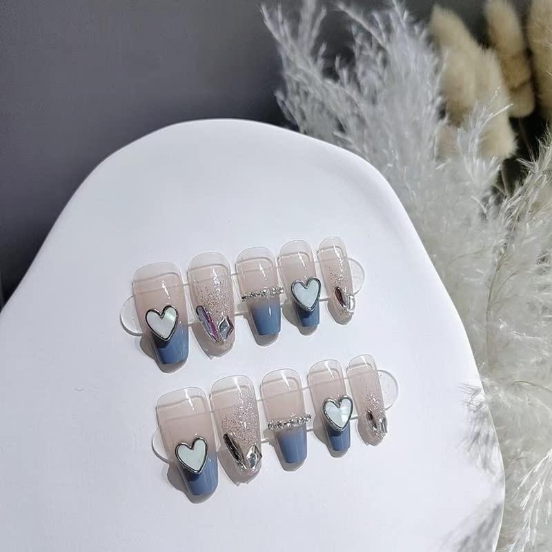 Nail Tips, Gray Nail Tips, Heart Style, Coming of Age