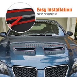 Engine Hood Air Outlet Vent Frame Cover Trim for Pontiac G8 2008 2009, Car Interior Decoration Accessories (Matte Black)