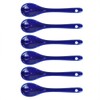 Albedel Dark Blue 6 pcs Porcelain Egg Spoons Ceramic Spoons
