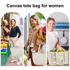 Canvas Grocery Bags, Reusable Shopping Bag Heavy Duty, 4/10 Pack