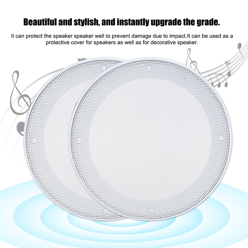 2PCS 5inch Mesh Protective Cover Sound Cover Speaker Loudspeaker Cover