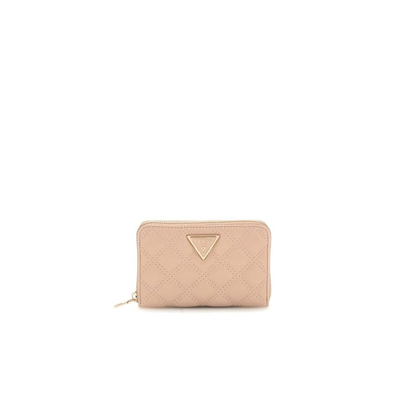 GUESS Giully SLG Zip Around Wallet Light Beige, light beige