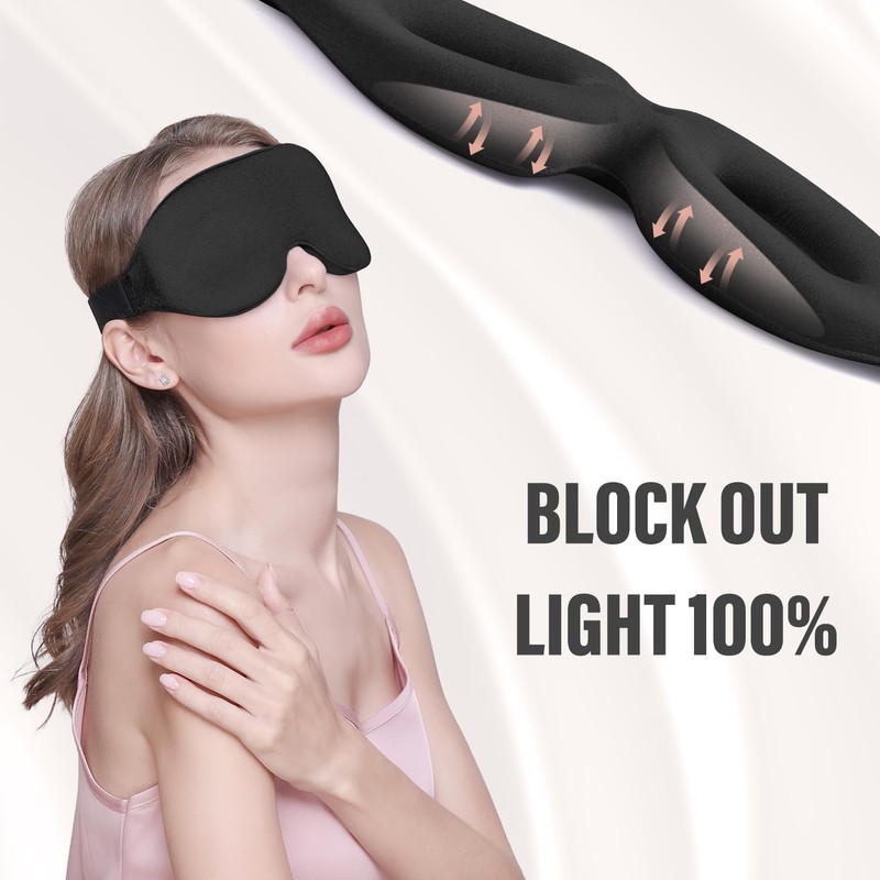 3D Sleep Mask for Women and Men，Sleep Mask for Side