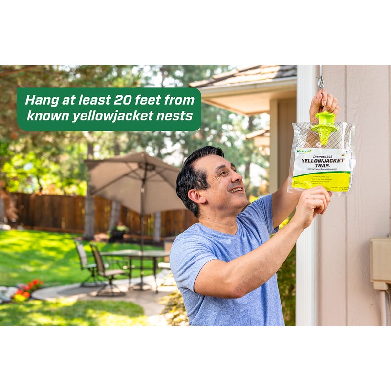 RESCUE! Disposable Yellowjacket Trap - Mountain & Pacific Formula -
