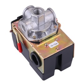 Air Compressor Pressure Switch 175 PSI 4 Port 135-175 PSI Heavy Duty 1/4 NPT Air Pump 135 PSI Pressure Switch Pumptrol Air Pressure Switch for Air Compressor
