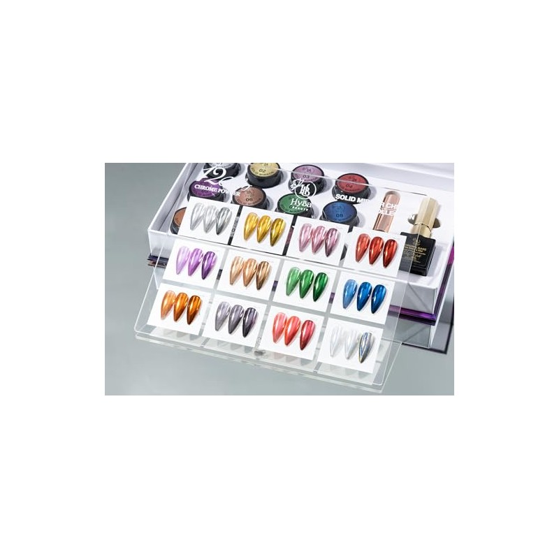 Solid Mirror Chrome Nail Pigment Collection 1