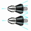 Sewer Cleaning Tool High-Pressure Nozzle, 2 Pack Sewer Jetter Kit