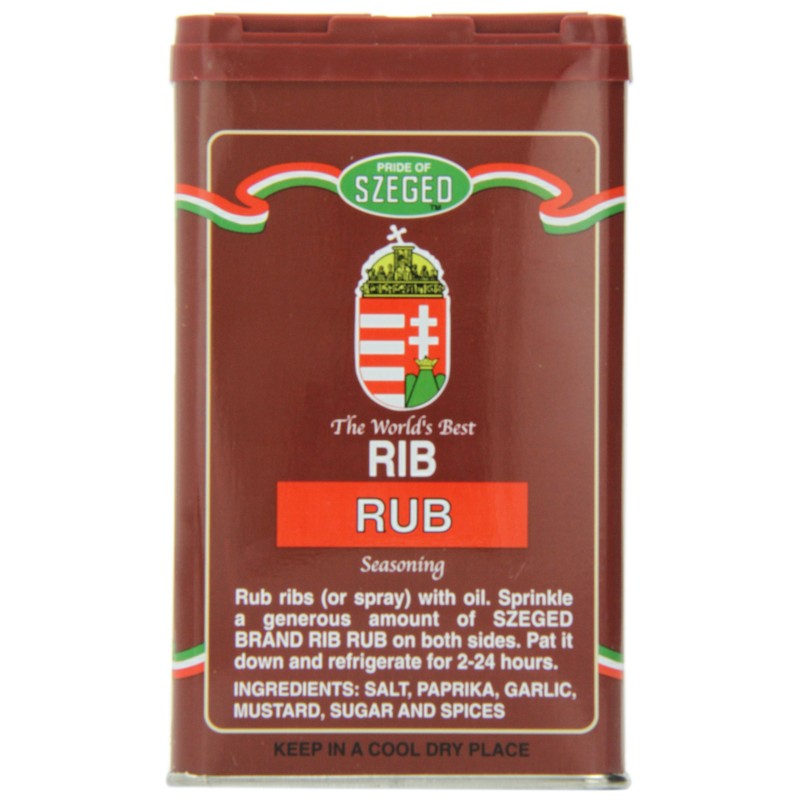 Szeged Rib Rub, 5-Ounce Tins (Pack of 6)
