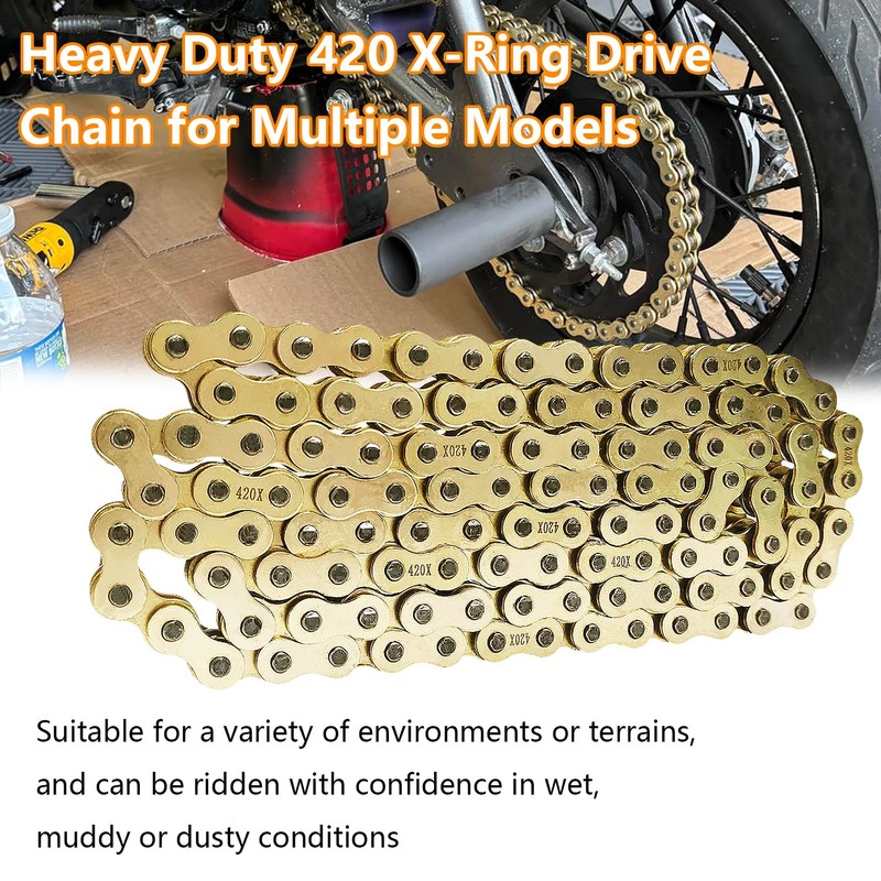 420 X-Ring Chain, 128 Links for 100cc 110cc 125cc Mini