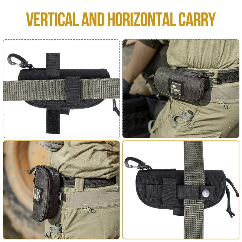 OneTigris Molle Glasses Case for Sports Glasses Protective Glasses