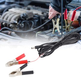 DC Power Plug Male, 2 Pcs DC Power Plug Male to Crocodile Clip Wire 3 Meters 12V/24V for LED Power Connector